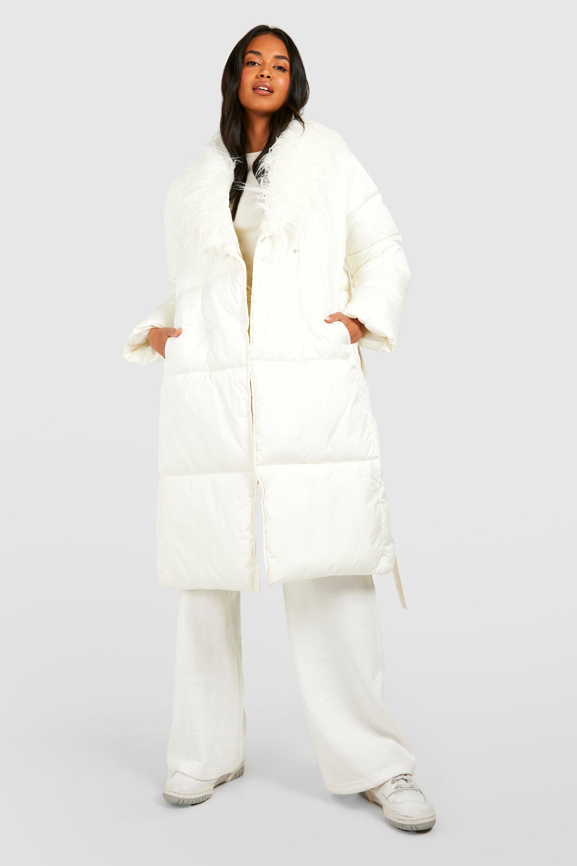 Boohoo hot sale white coat