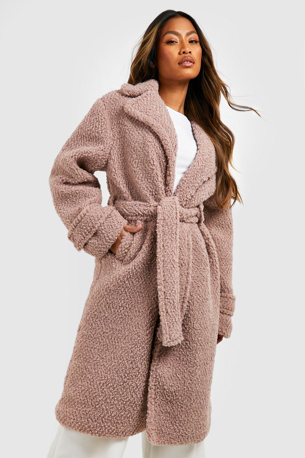 Teddy Faux Fur Belted Coat