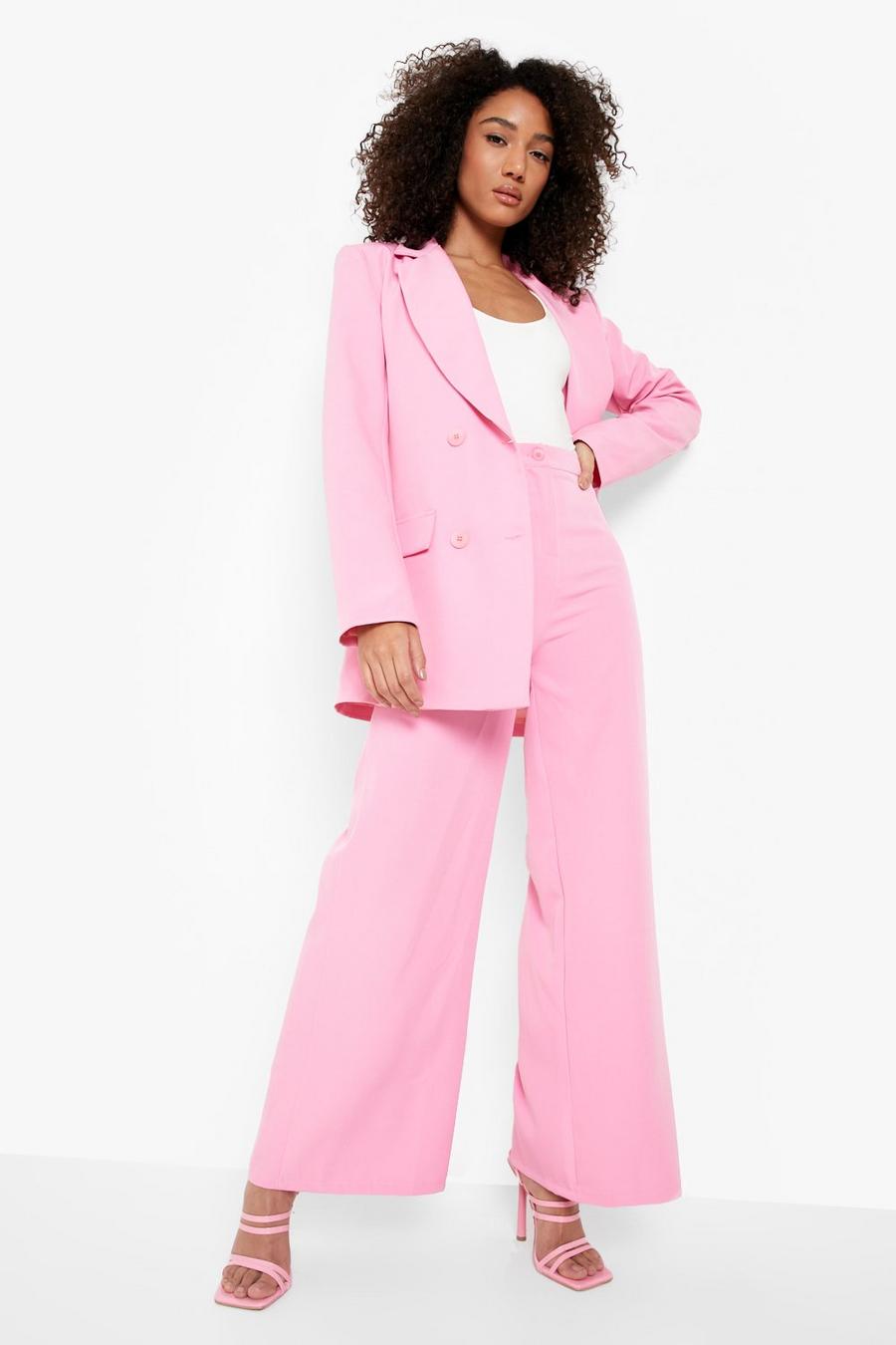 Pink Tall Woven Tailored Culottes image number 1