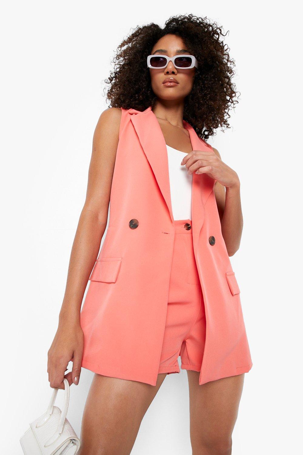 Women s Tall Sleeveless Blazer Boohoo UK