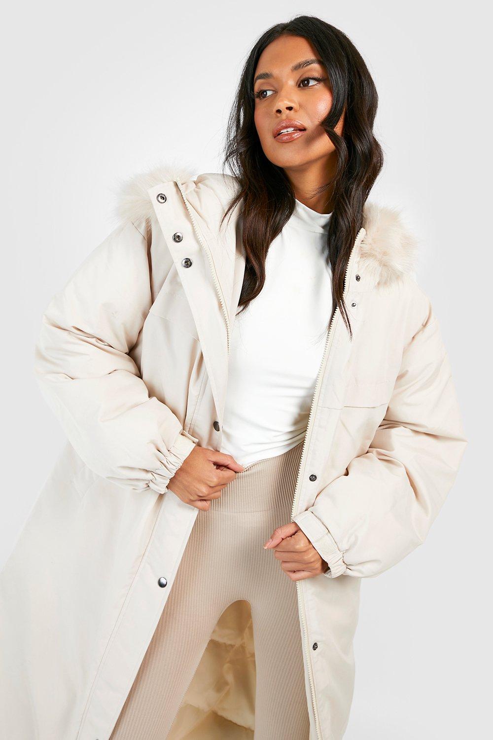 Boohoo hot sale white coat