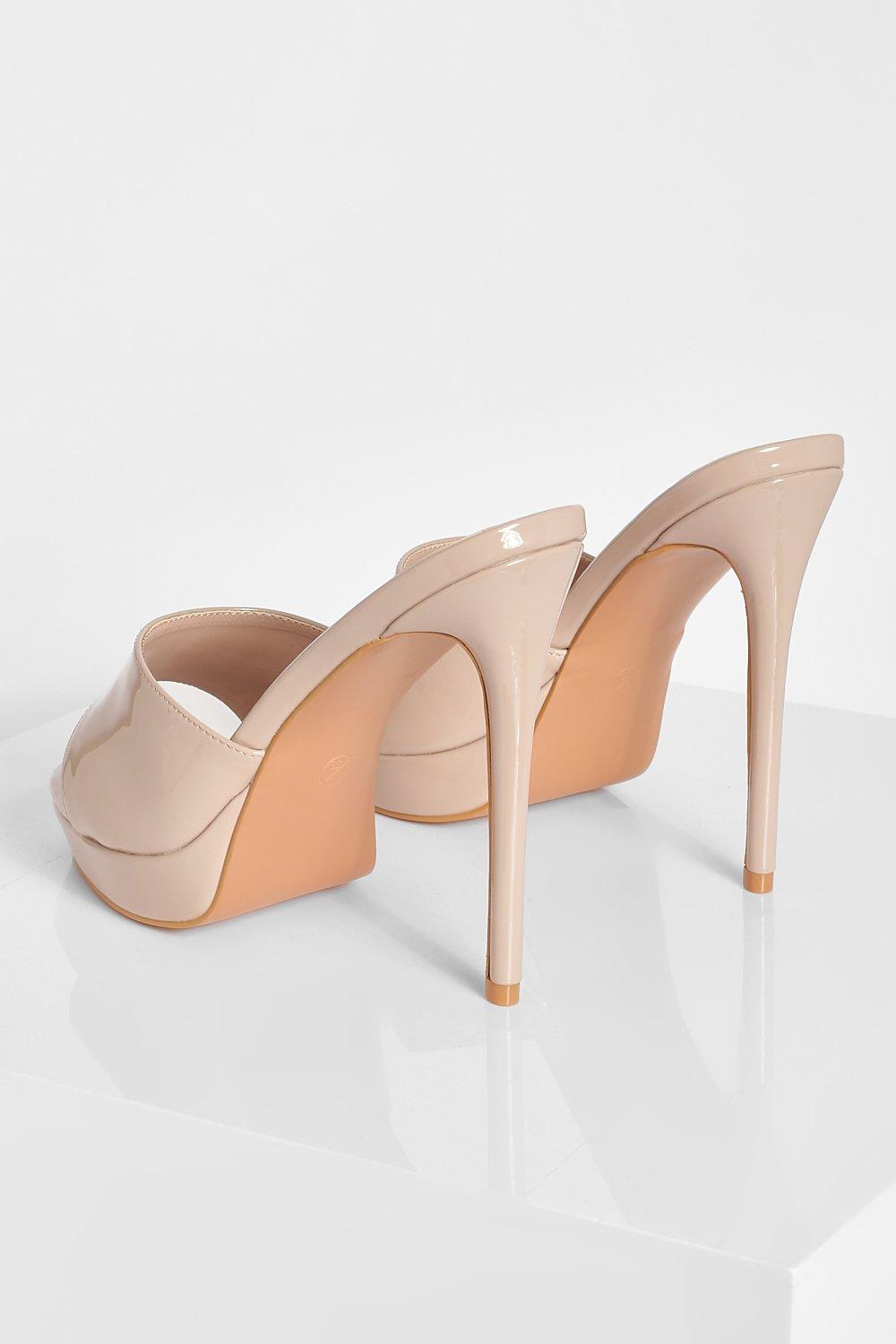 Platform Heeled Mule boohoo CA