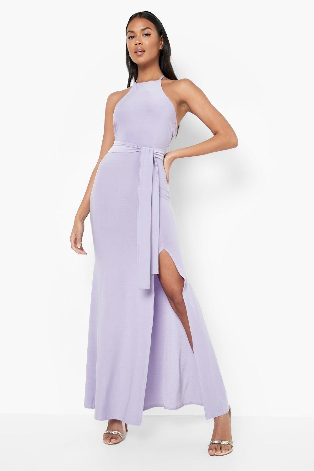 Lilac halter dress sale