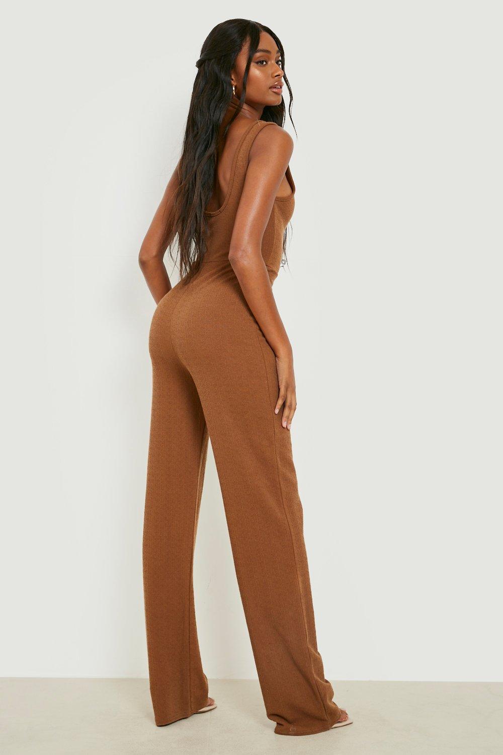 Basic Strappy Straight Leg Jumpsuit