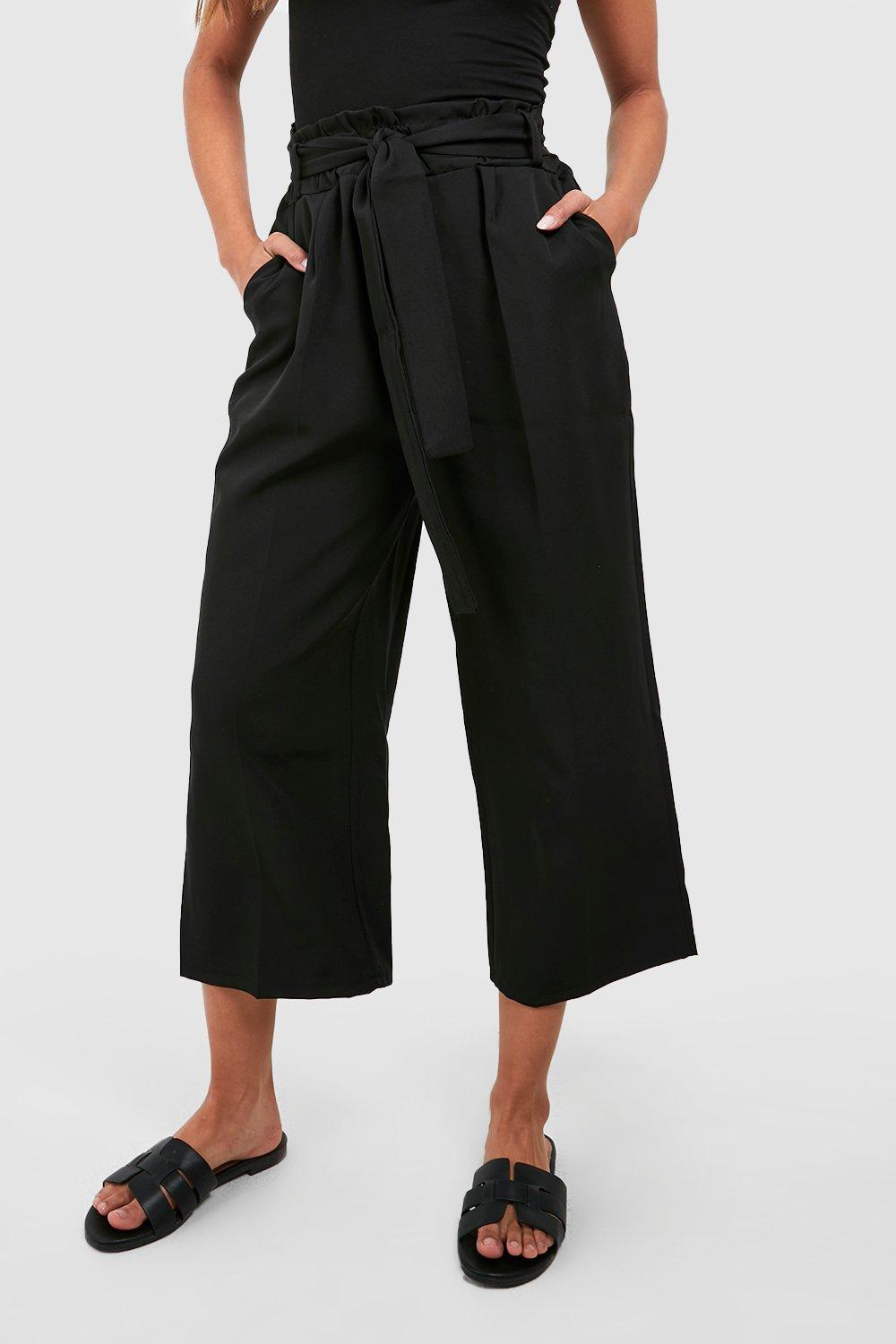 Boohoo hot sale cropped trousers