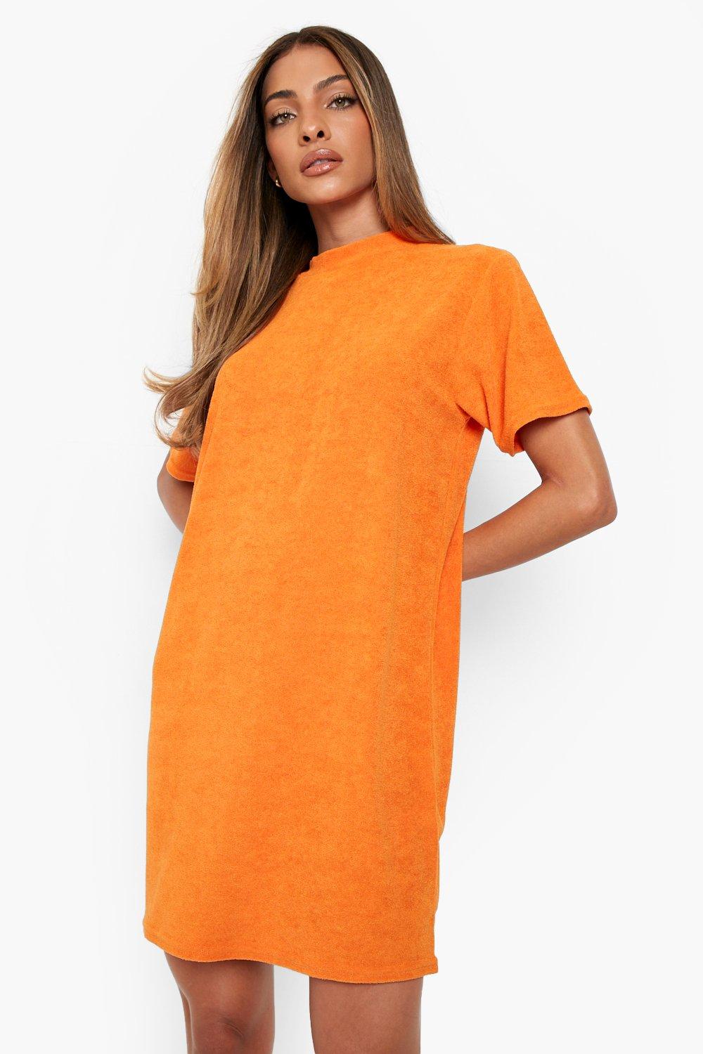 Burnt orange t shirt hot sale dress