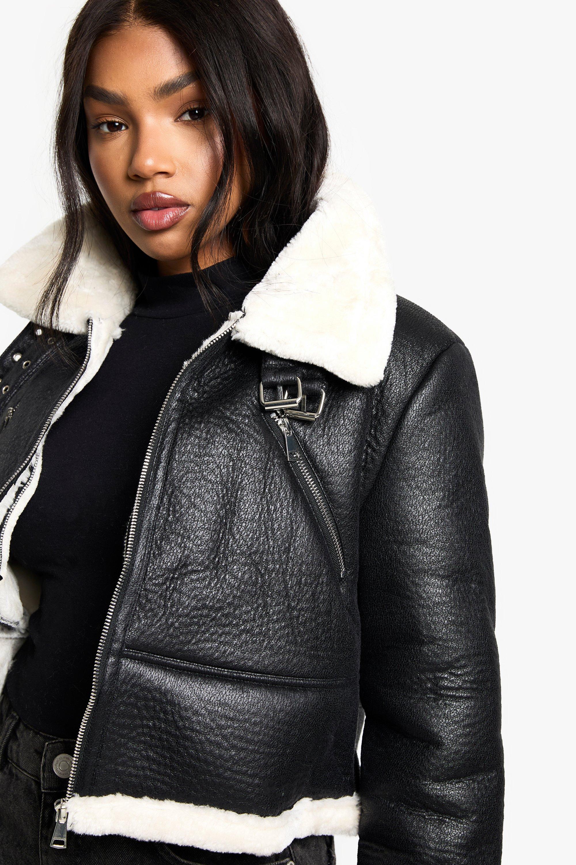 Boohoo cropped outlet jacket