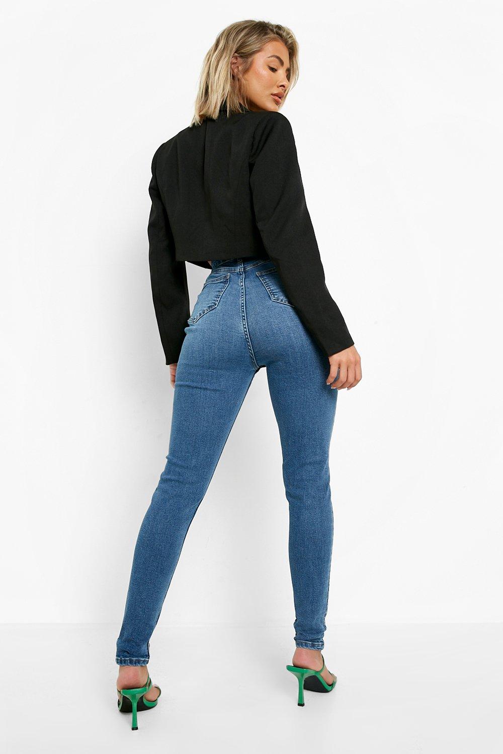 Mid waist Jeans/Jeggings pants Butt lifting Shaping - Black wash-Shop Now –  Wonderfit Australia