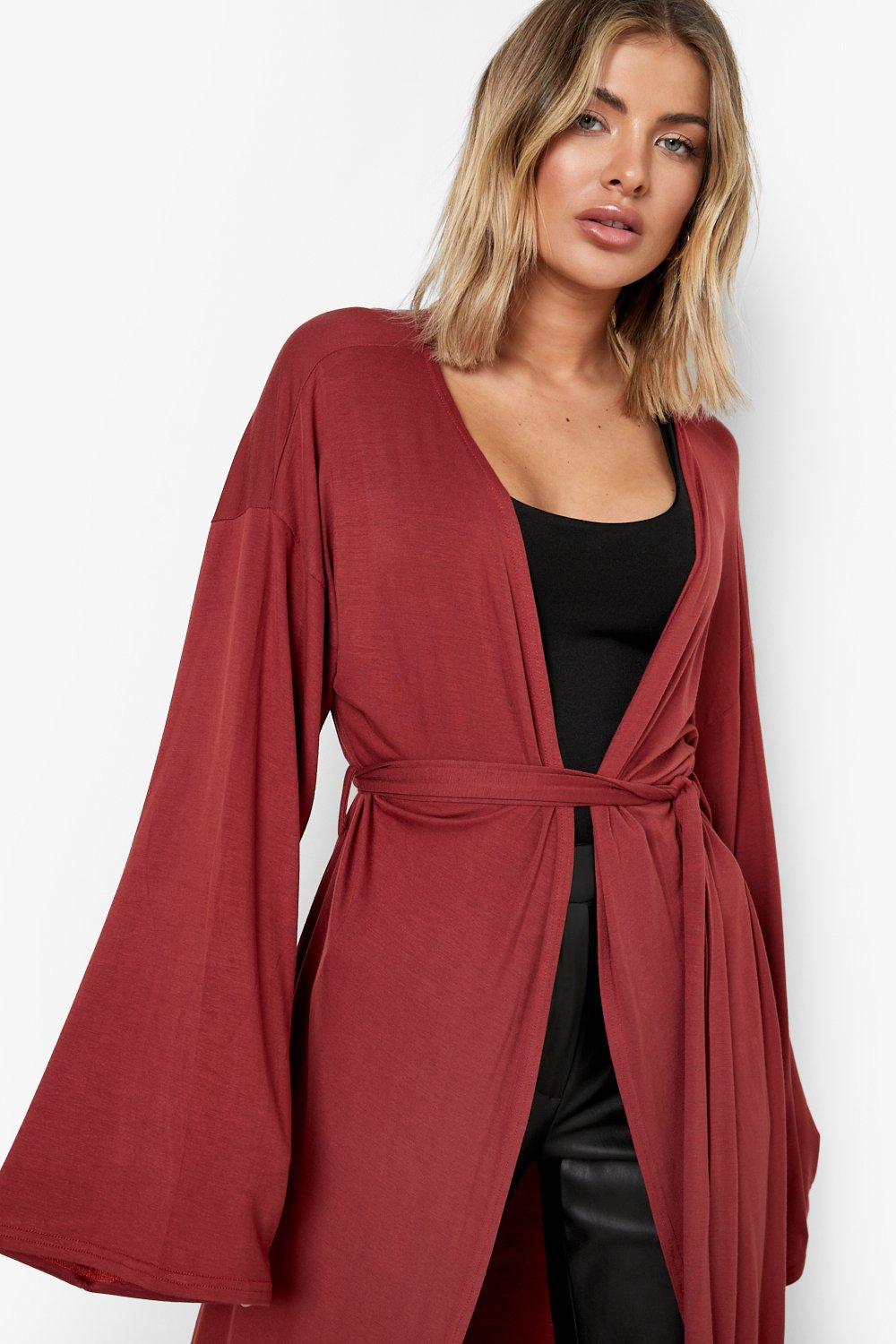 Jersey hot sale kimono cardigan