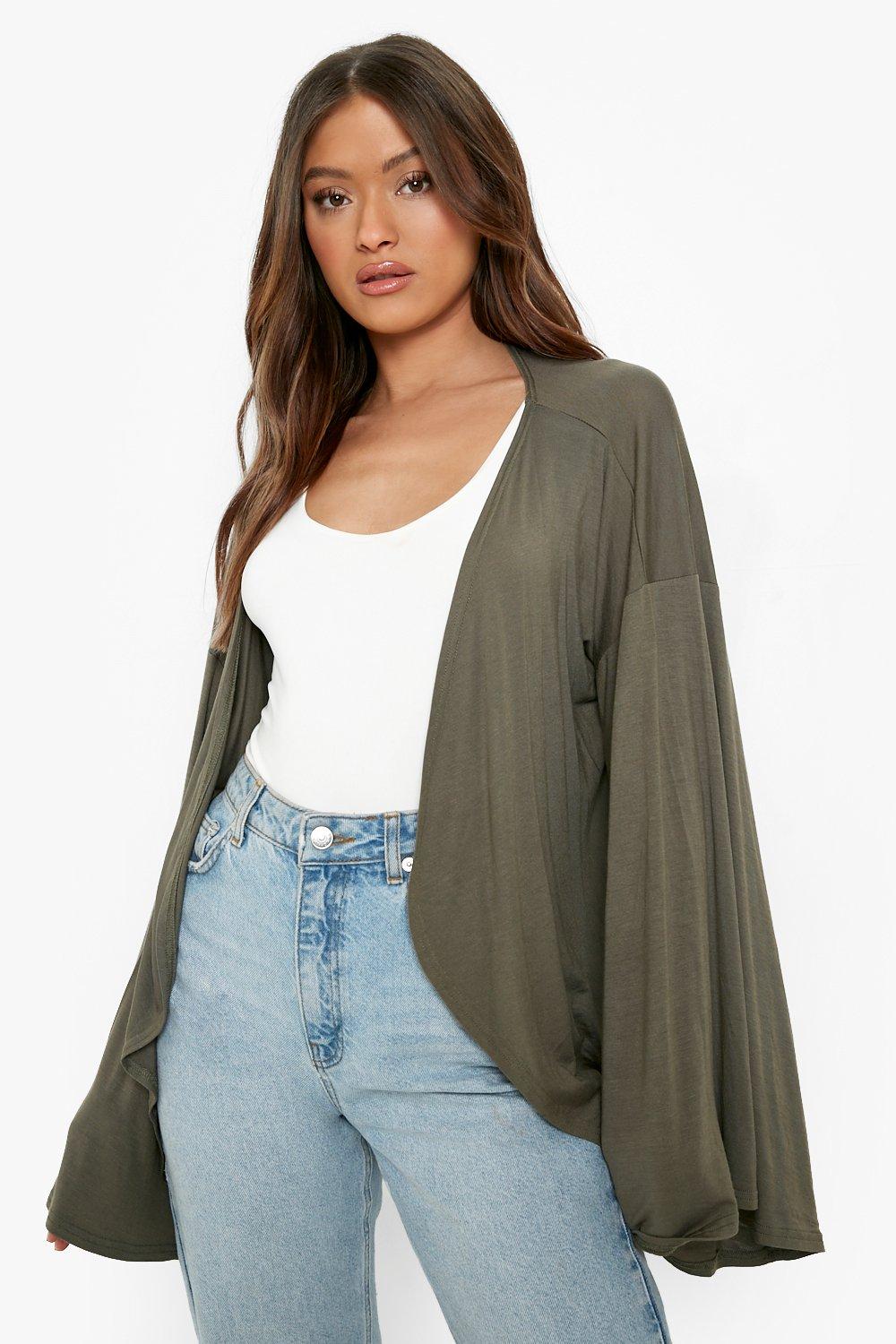 Jersey shop kimono cardigan