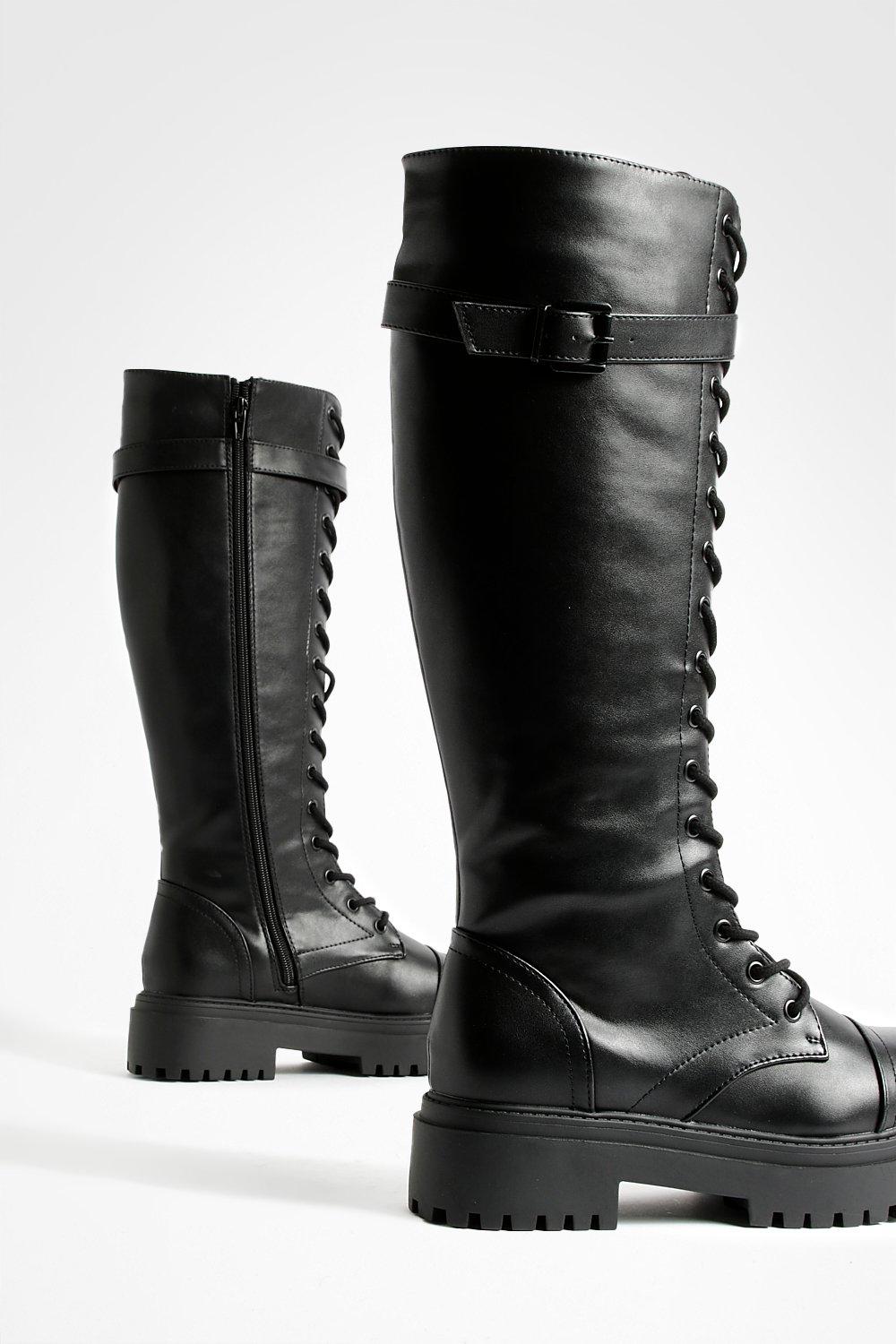 Knee high cheap army boots