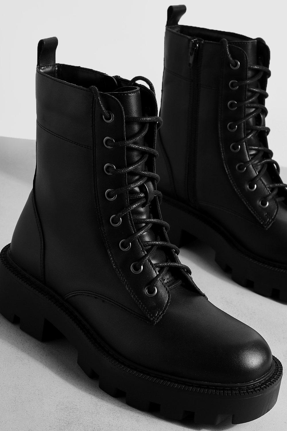 Boohoo hotsell biker boots