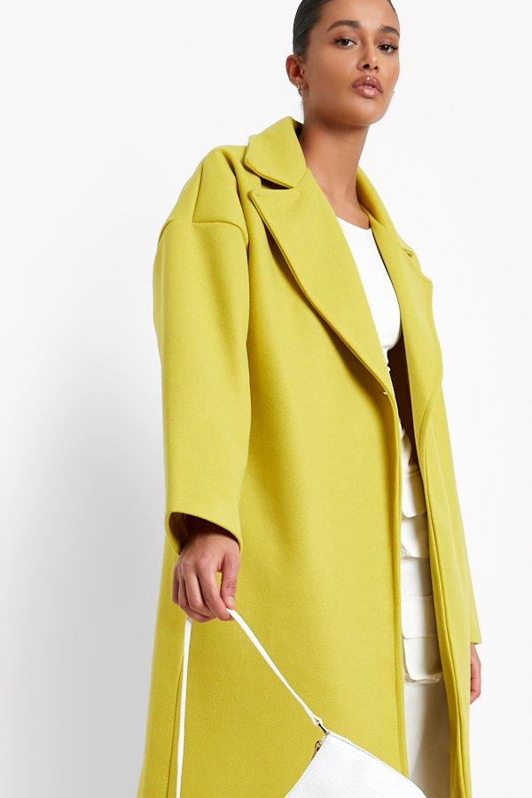 Green boyfriend clearance coat