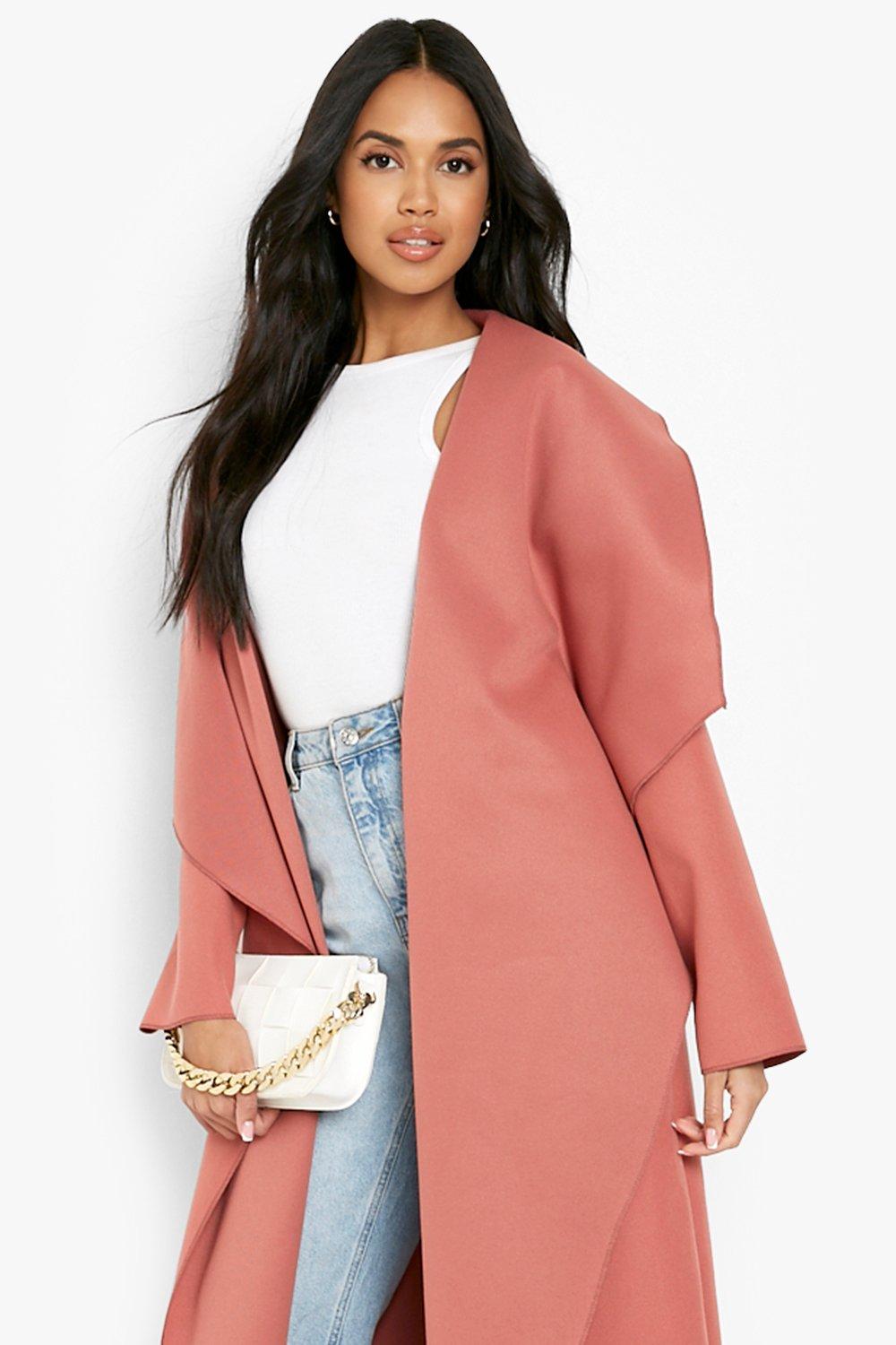 Boohoo hotsell waterfall coat