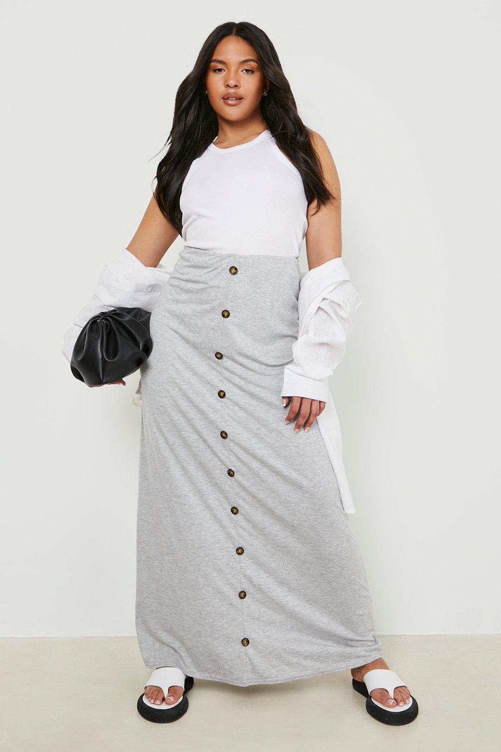 Jersey skirt plus size best sale