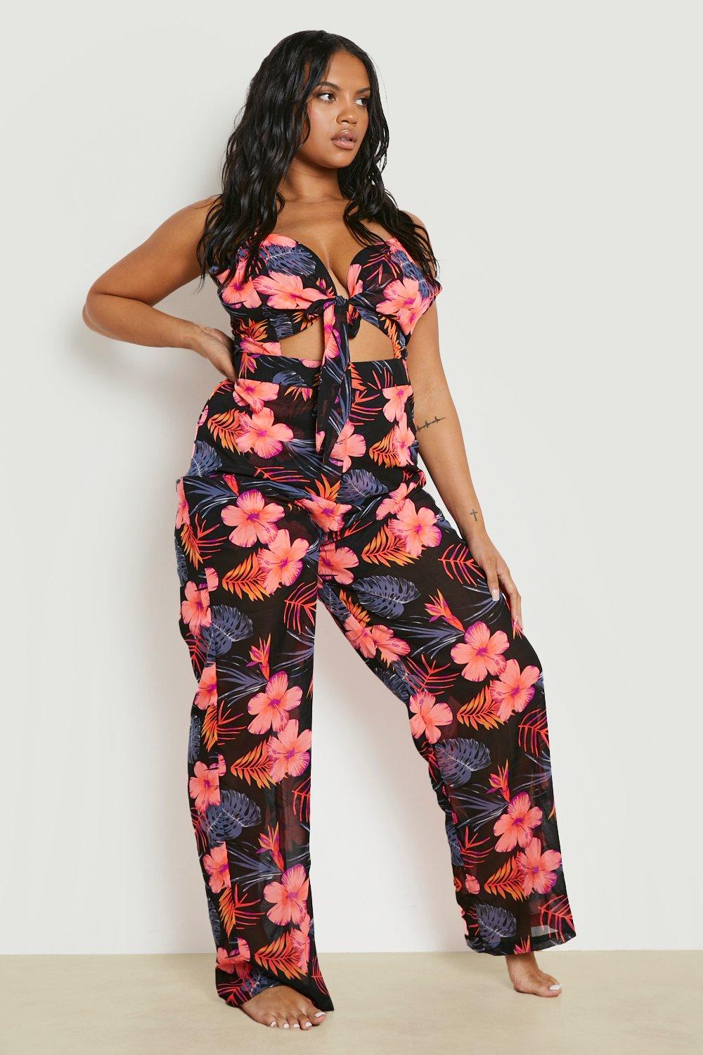 Womens cheap tropical jumpsuit