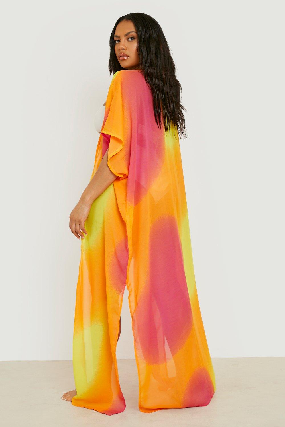 Plus Ombre Beach Kimono | boohoo Plus Ombre Beach Kimono | boohoo