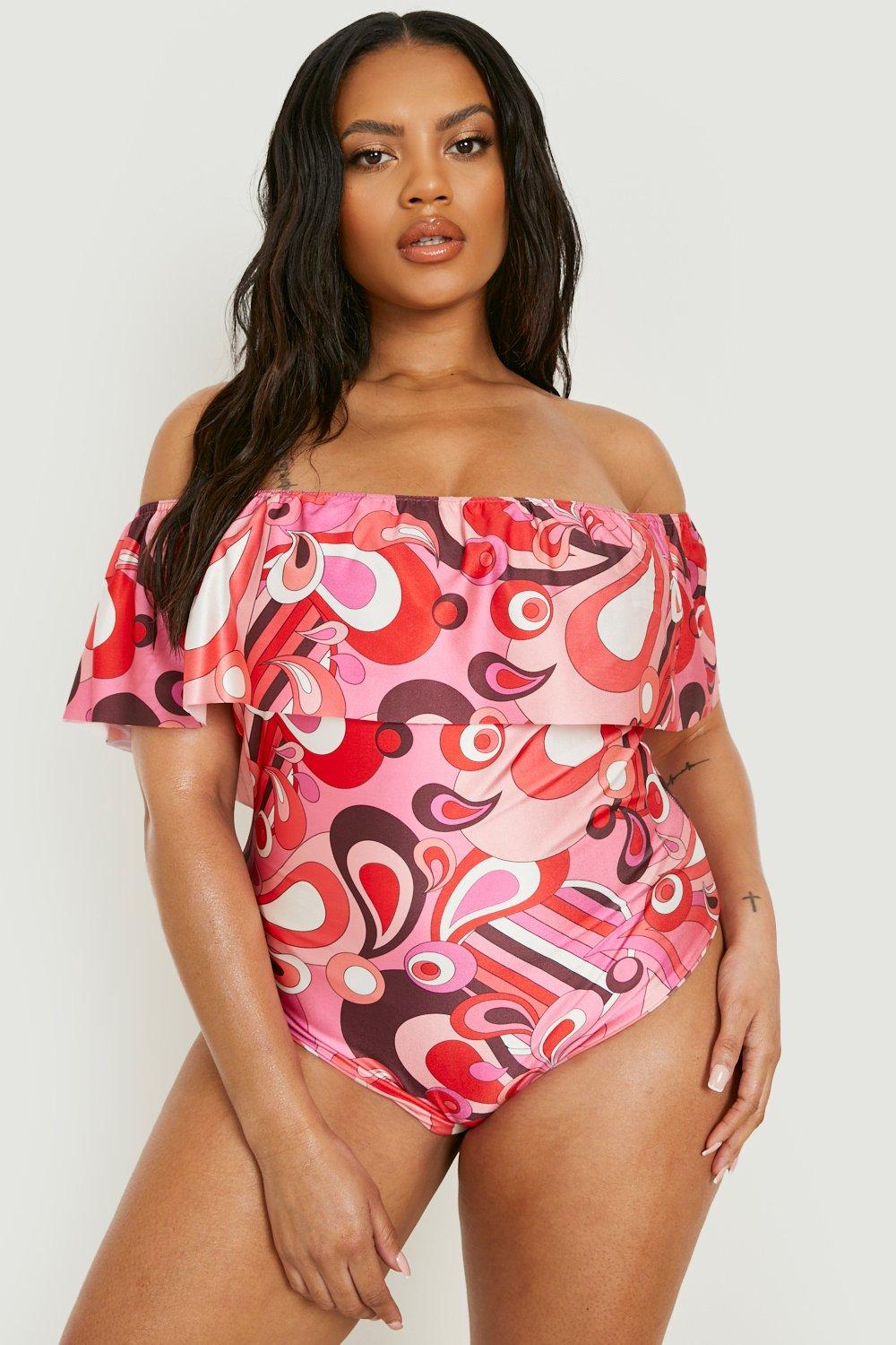 Plus size retro swimwear hot sale uk