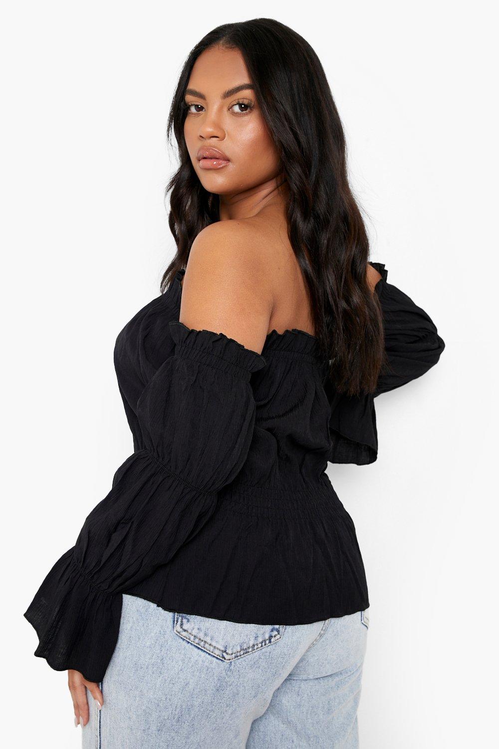 Bardot peplum top on sale