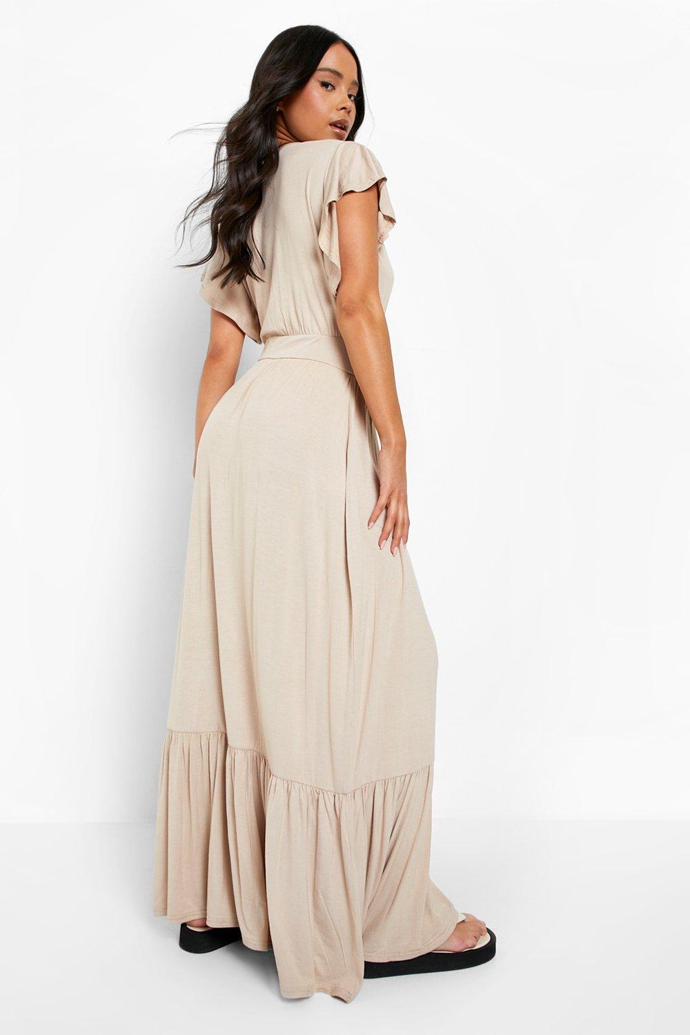 wrap maxi dress petite