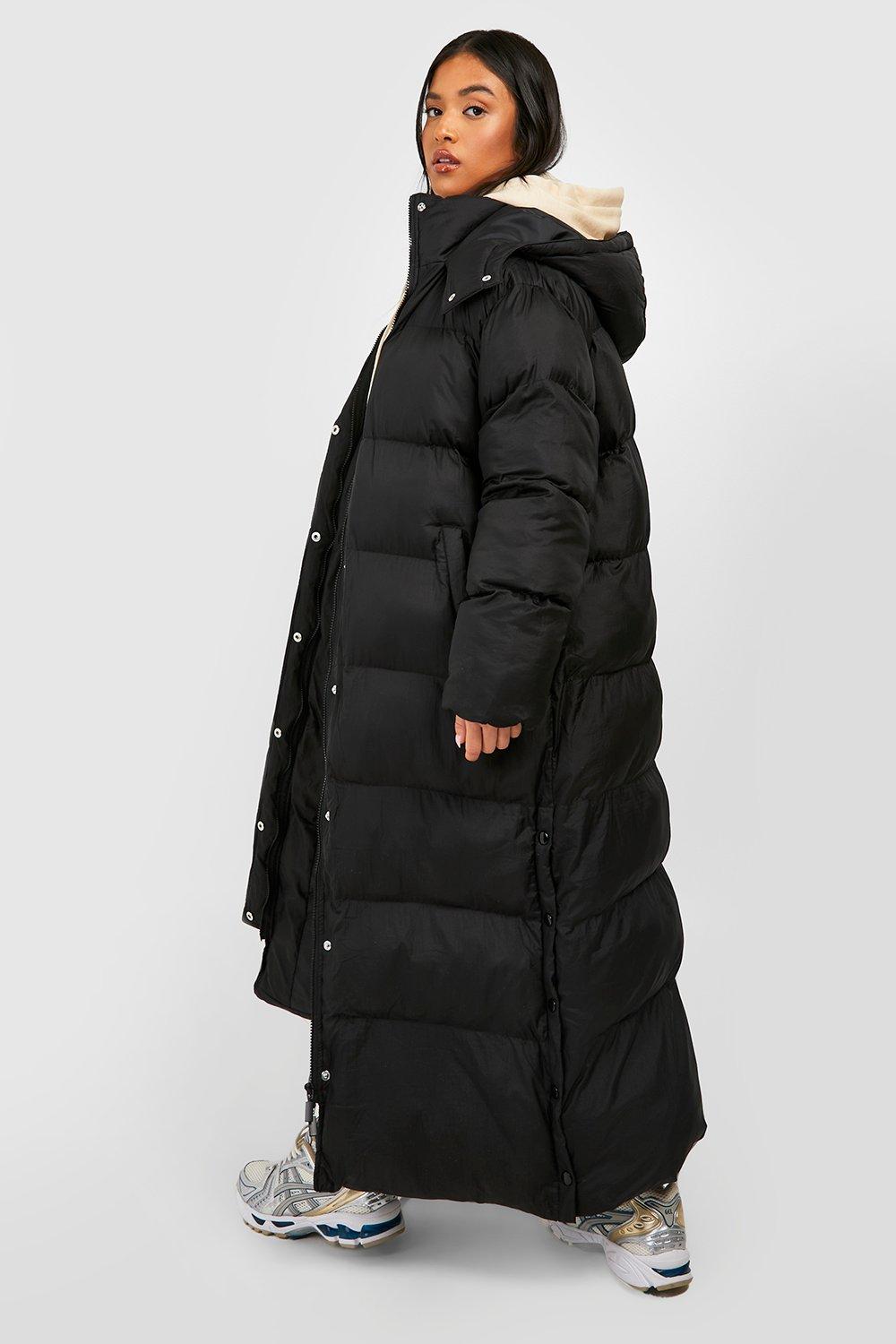 Petite Longline Maxi Hooded Puffer