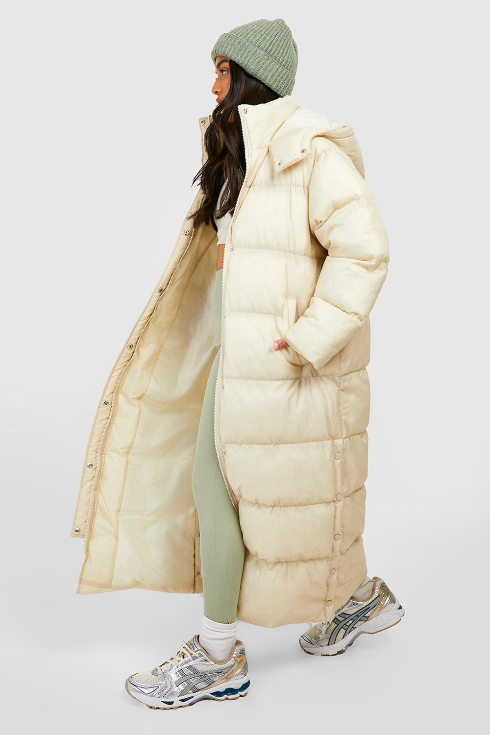 Stone maxi hooded discount puffer