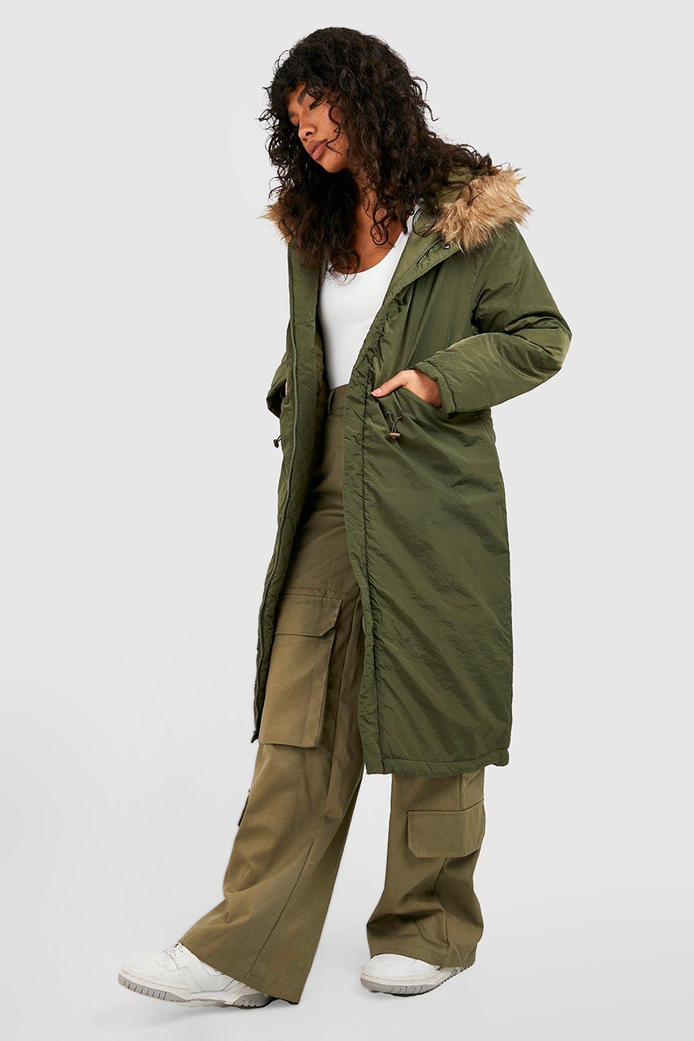 Maxi shop parka coat