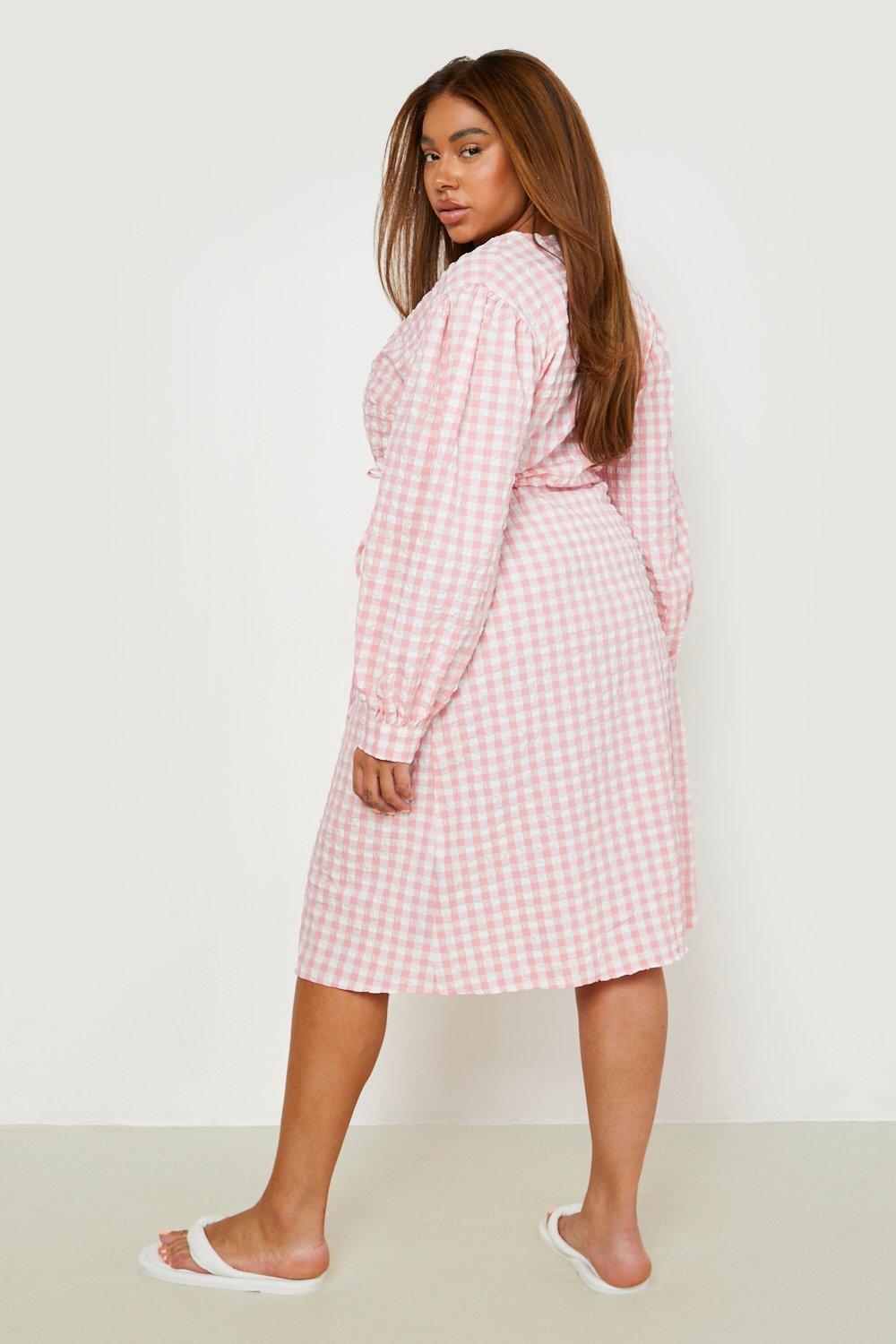 Gingham deals seersucker dress