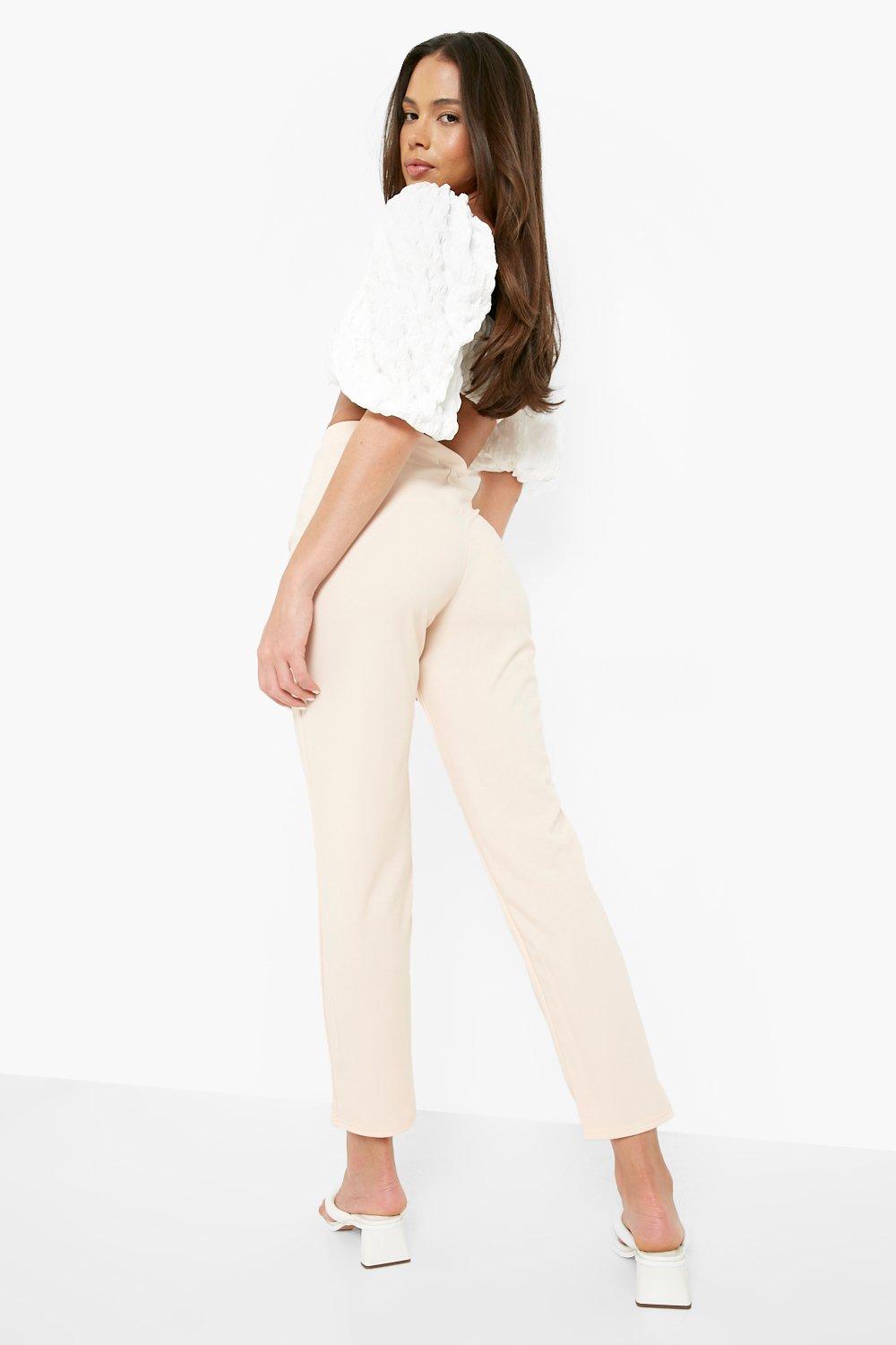 White high 2024 waisted dress pants