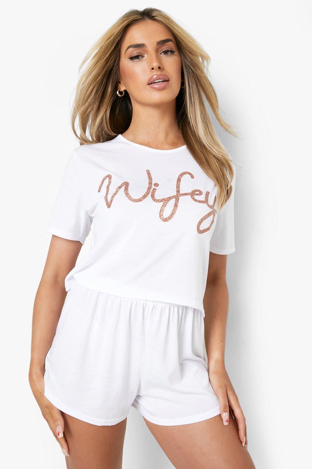 boohoo wifey pjs