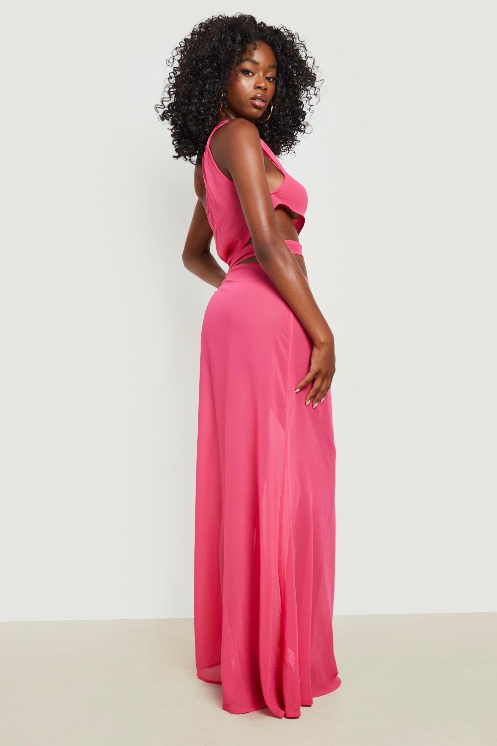 Hot pink cheap beach dress