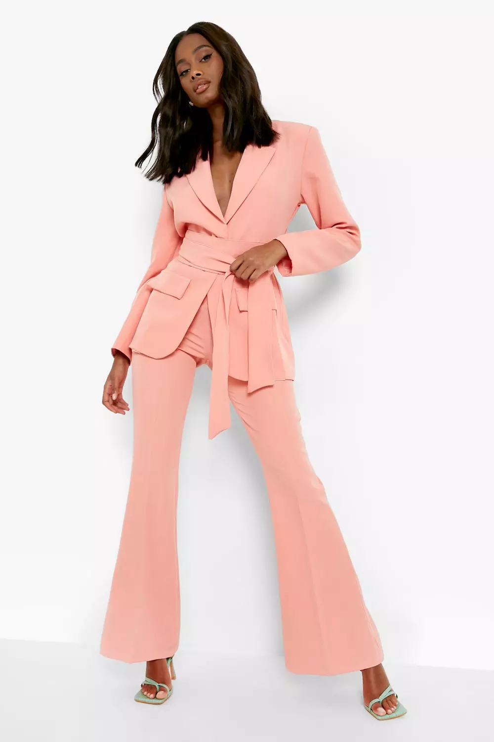 Fit and hot sale flare blazer