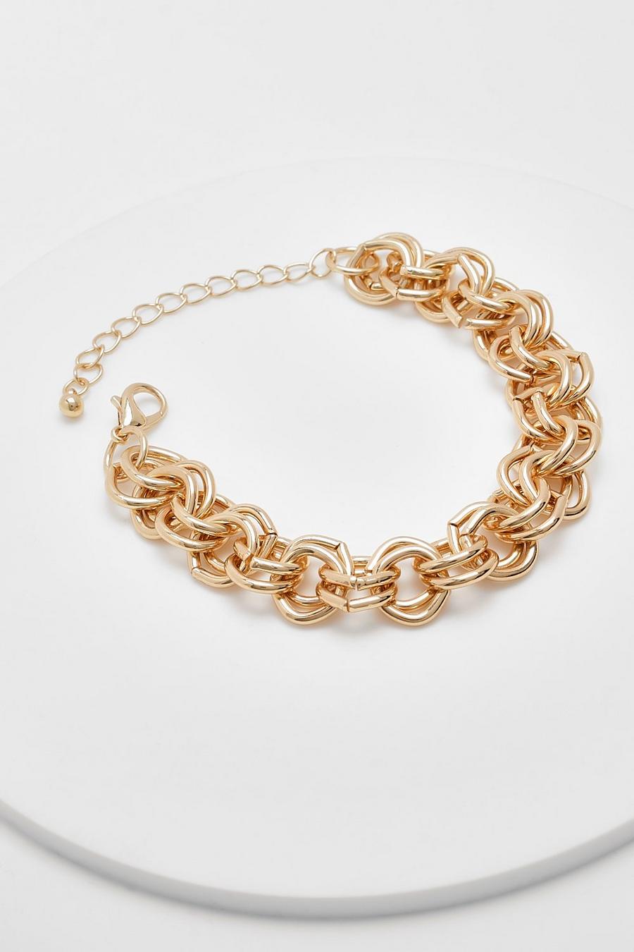 Gold Chunky Chain Link Bracelet  image number 1