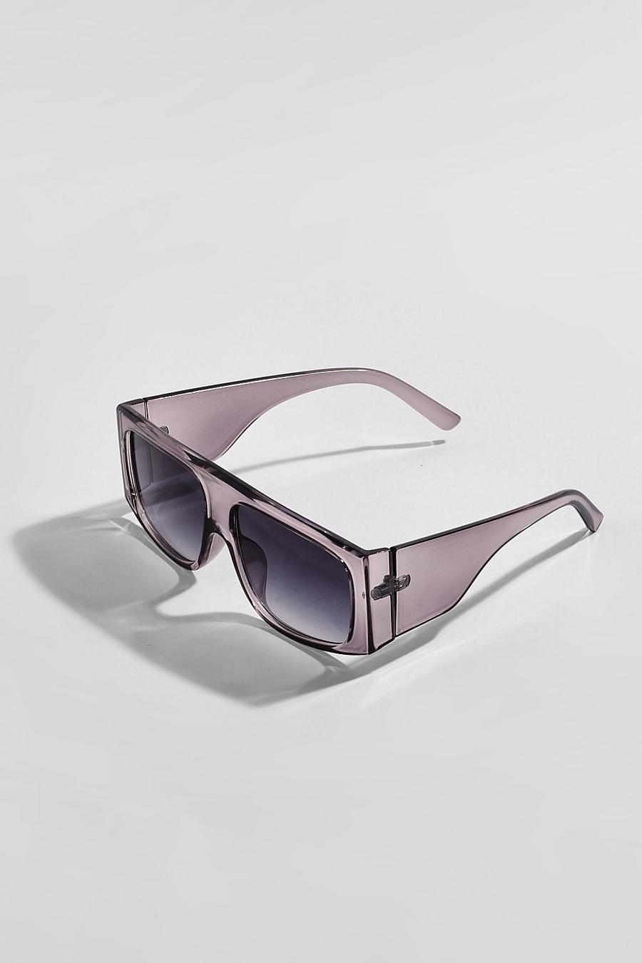 Grey grå Oversized Sunglasses image number 1