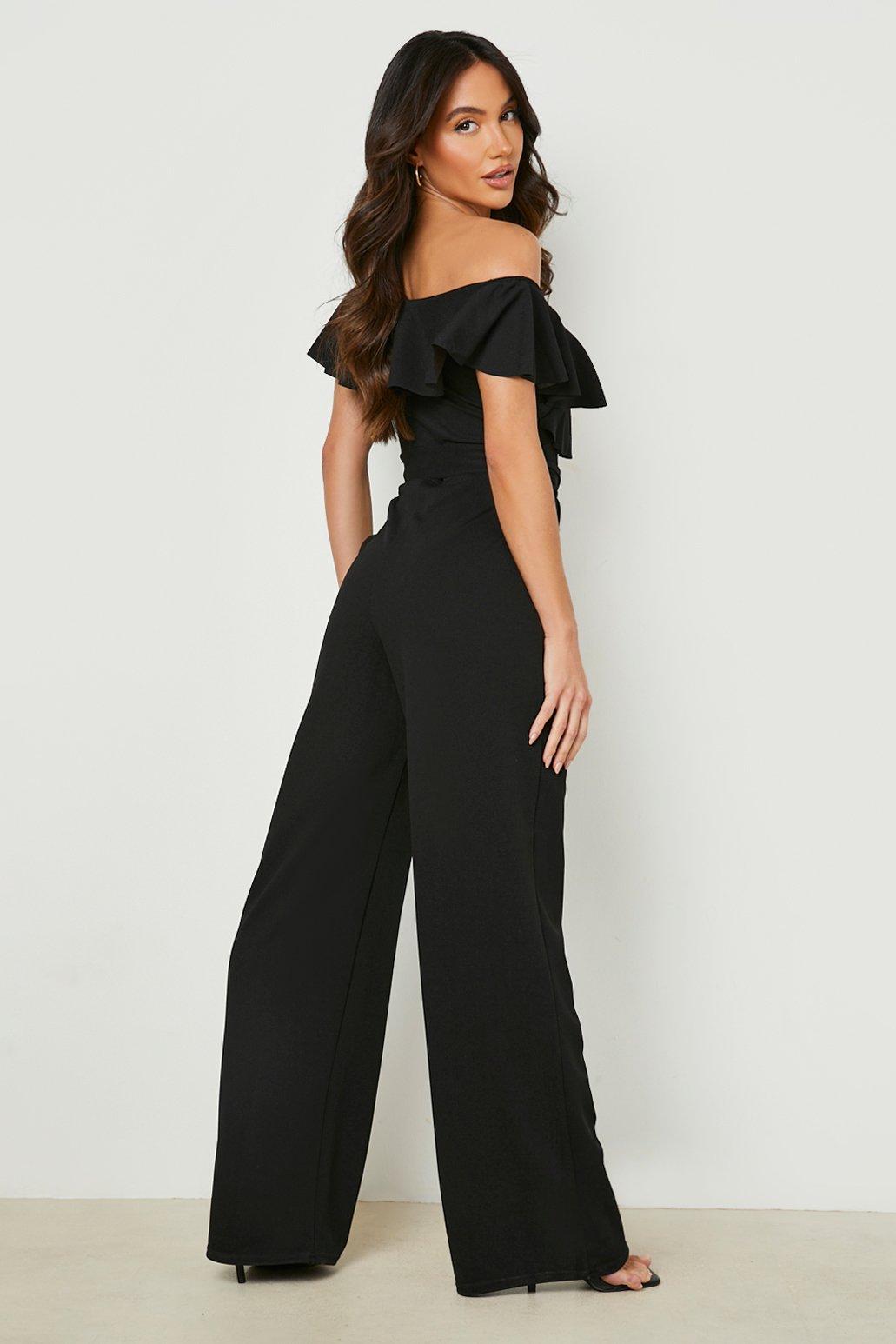 Frill shoulder jumpsuit online