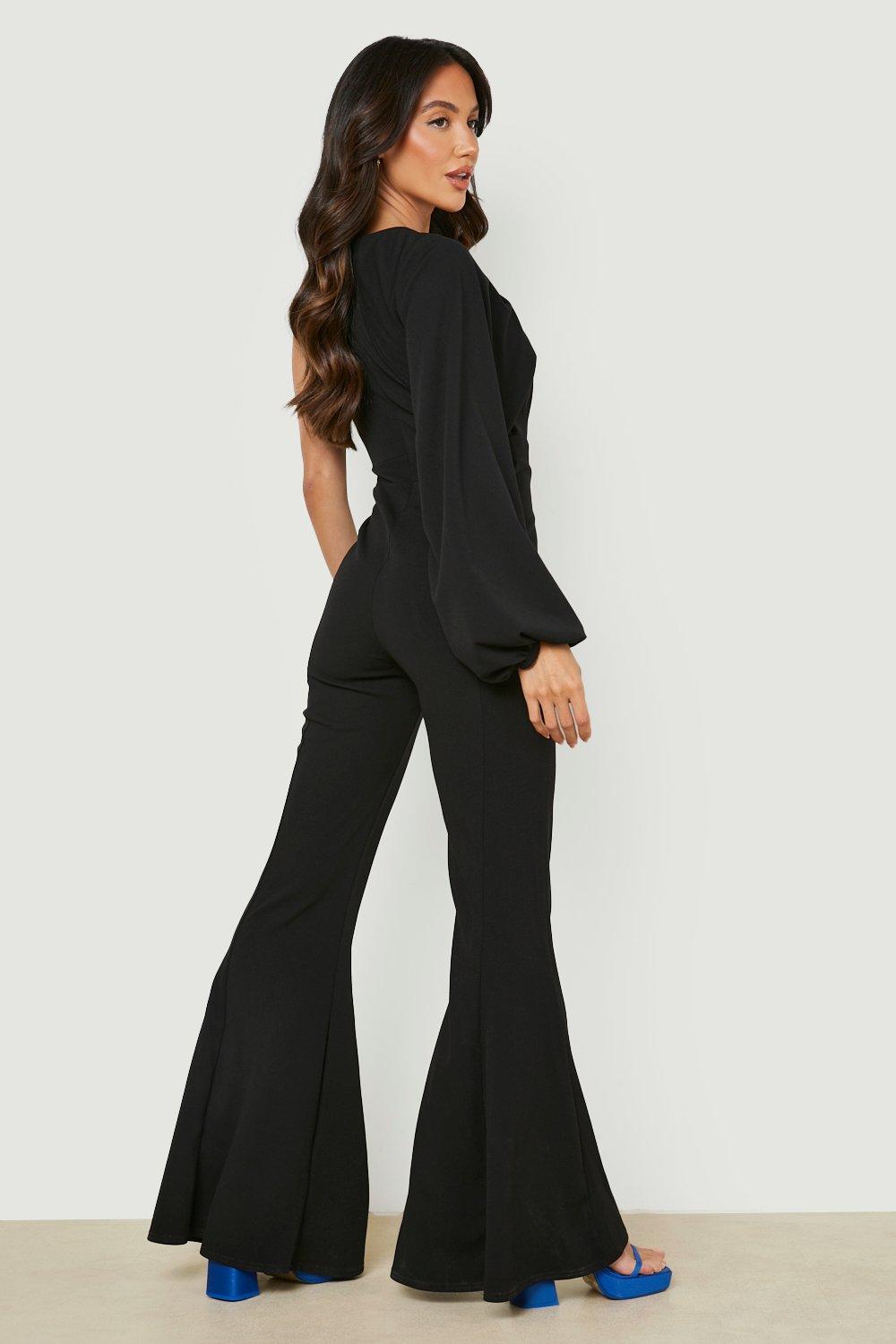 Long sleeve store bell bottom jumpsuit