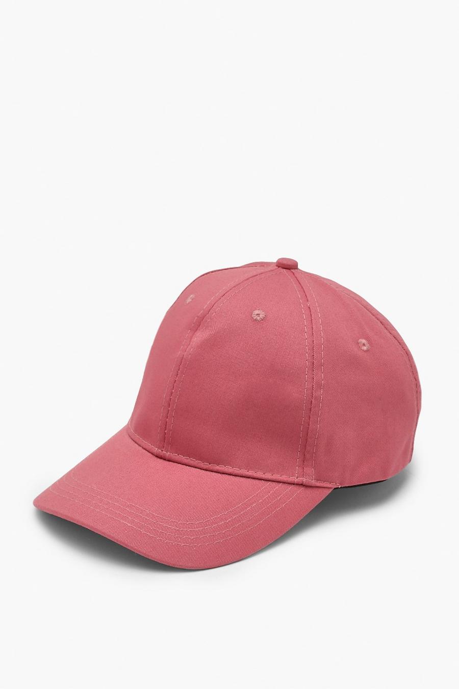 Rose pink Ashy Rose Woven Baseball Cap 