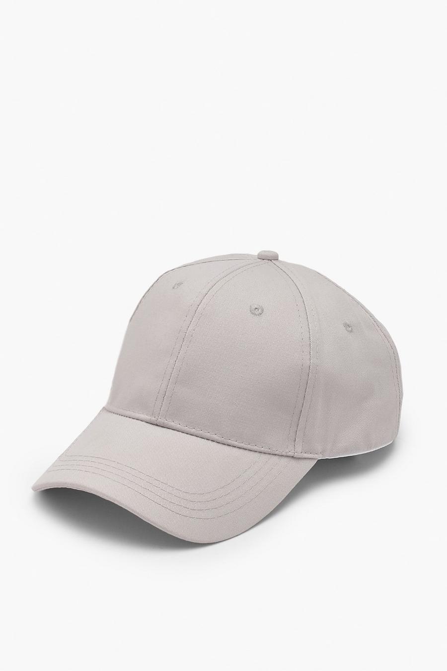 כובע מצחייה בייסבול ארוג בצבע אפור בהיר  image number 1