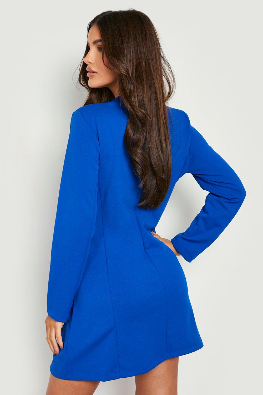 Cobalt blue blazer outlet dress