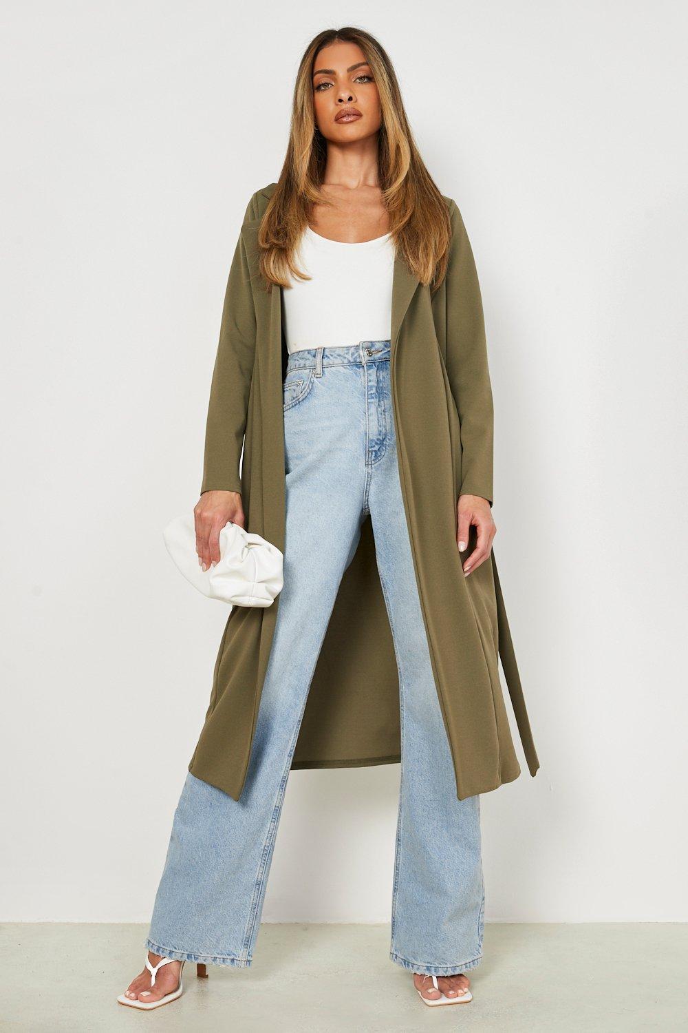 womens longline duster coat