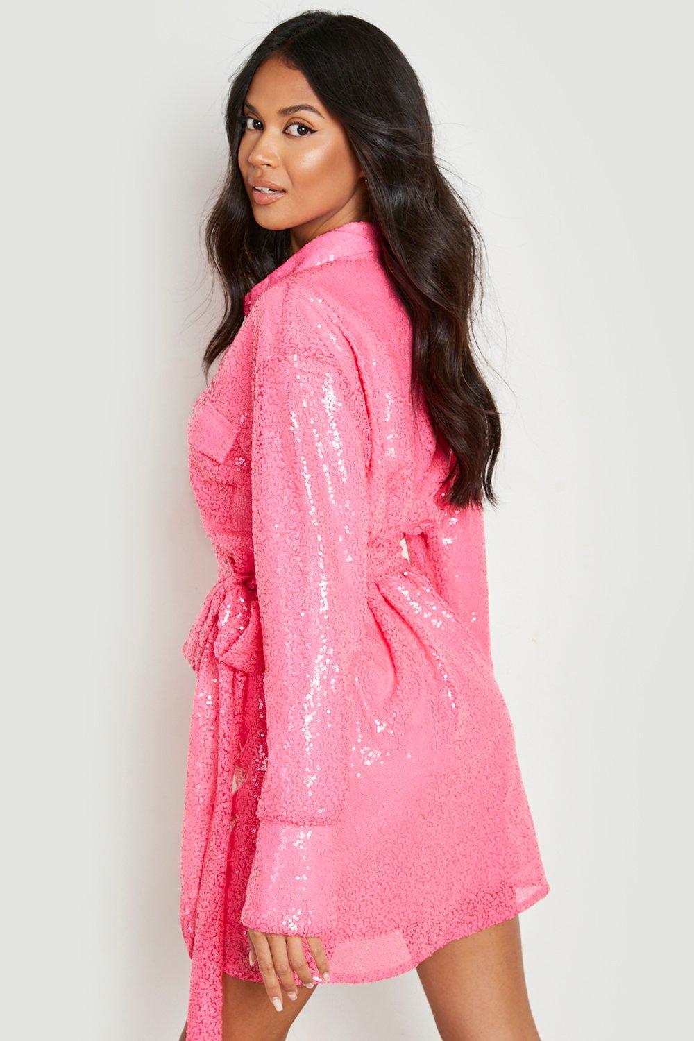 Neon roze jurk new arrivals