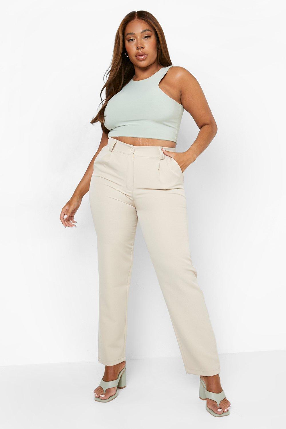 Boohoo curve sale trousers