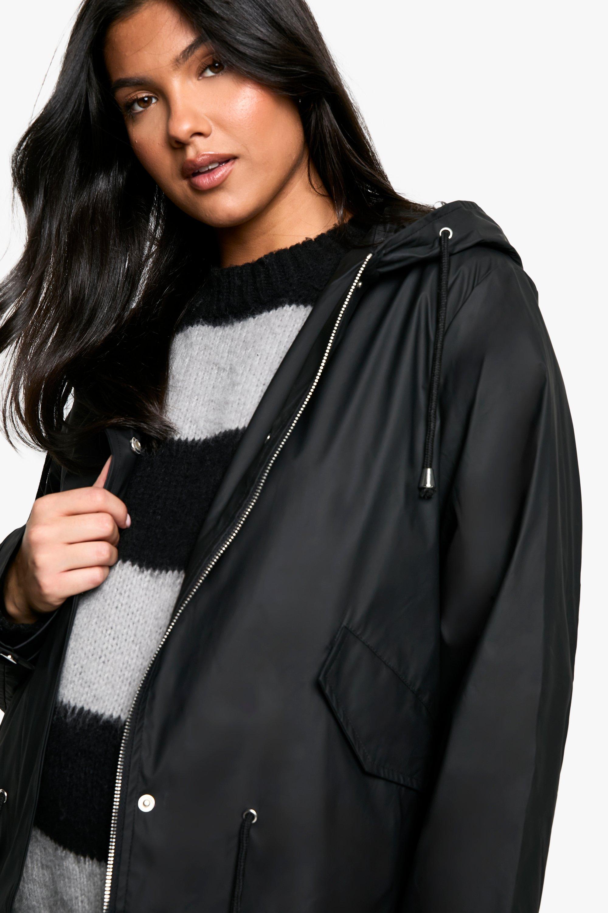 Waterproof jacket outlet boohoo