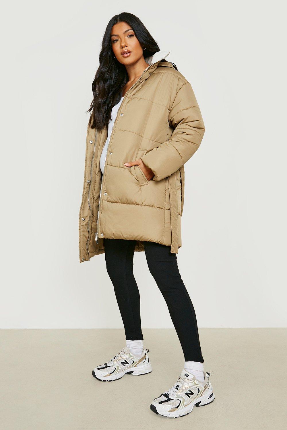 Maternity coat outlet boohoo