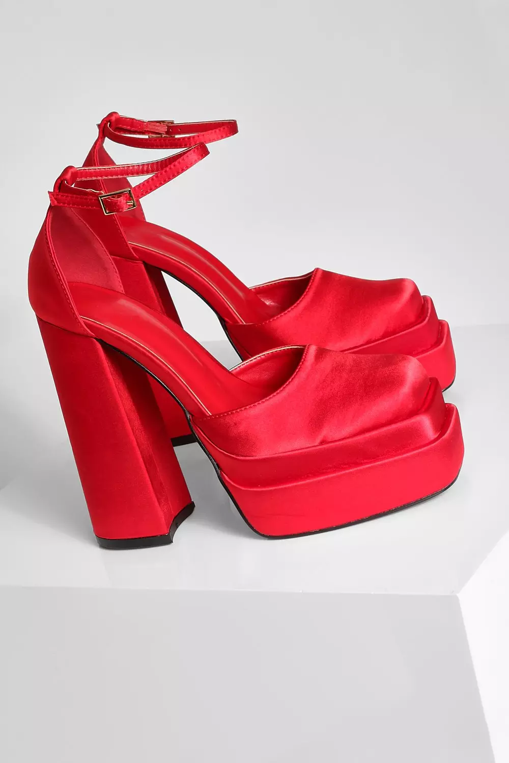 Satin platform shoes outlet