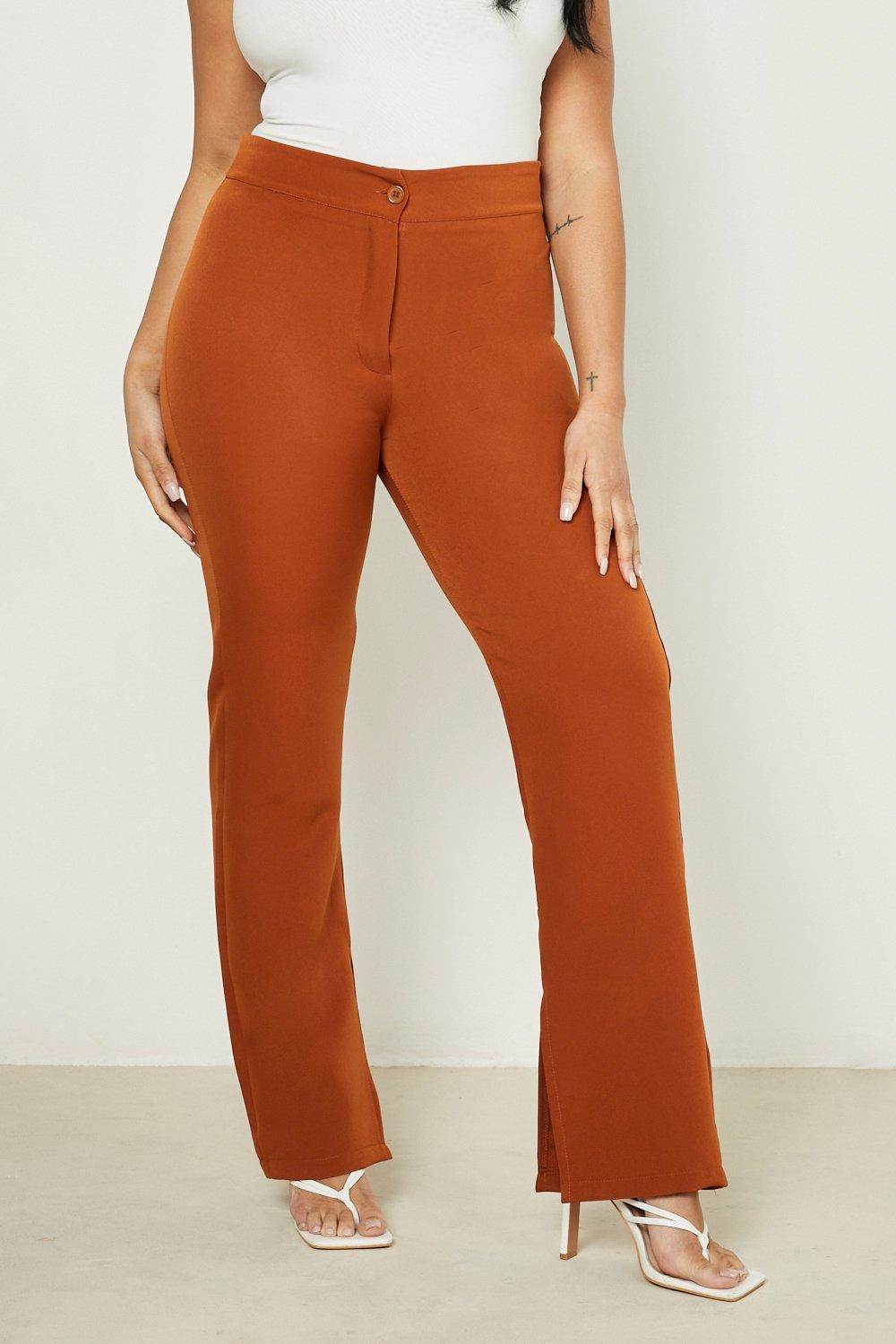 rust orange trousers