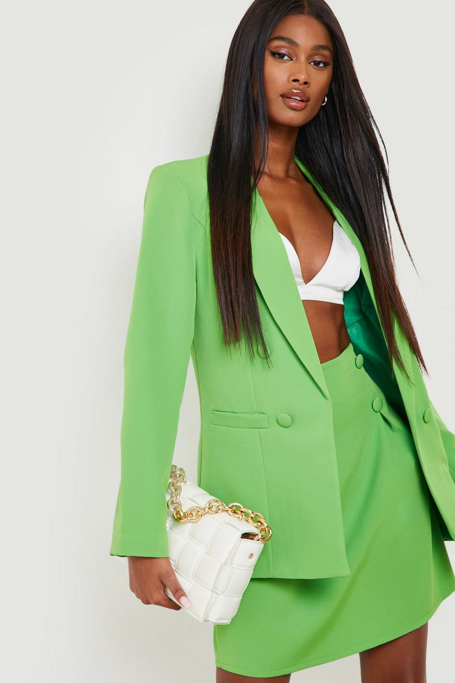 Emerald Double Breasted Tailored Blazer image number 1