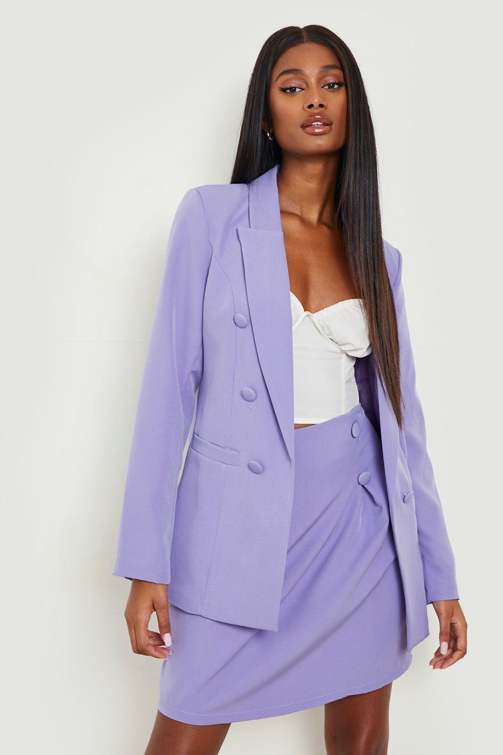 Women's Double Breasted Tailored Blazer | Boohoo UK