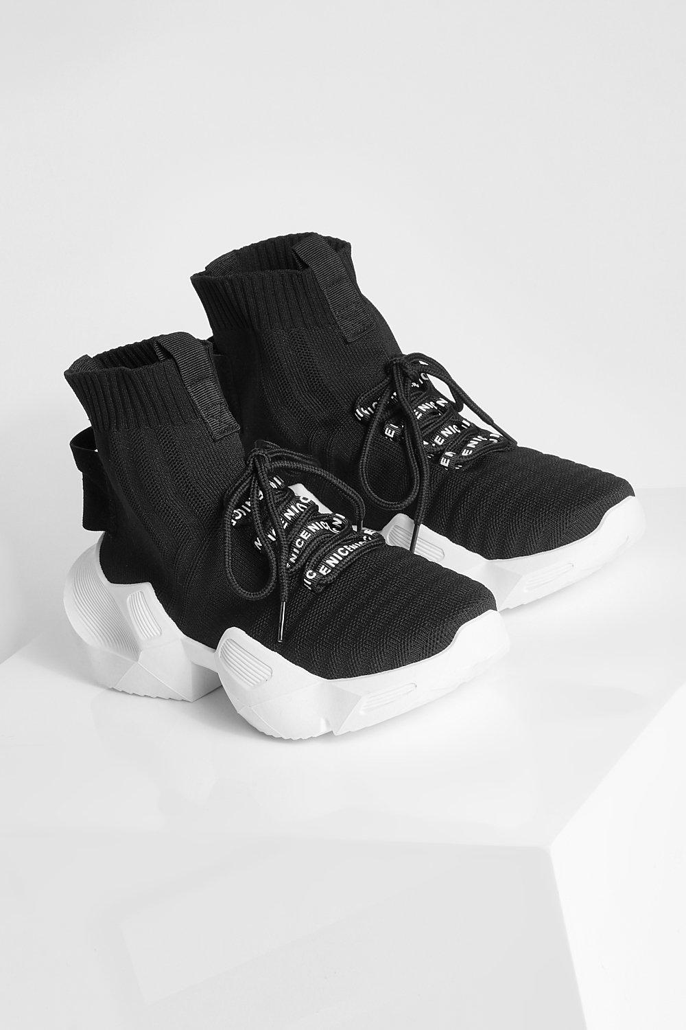 Boohoo hot sale sock trainers