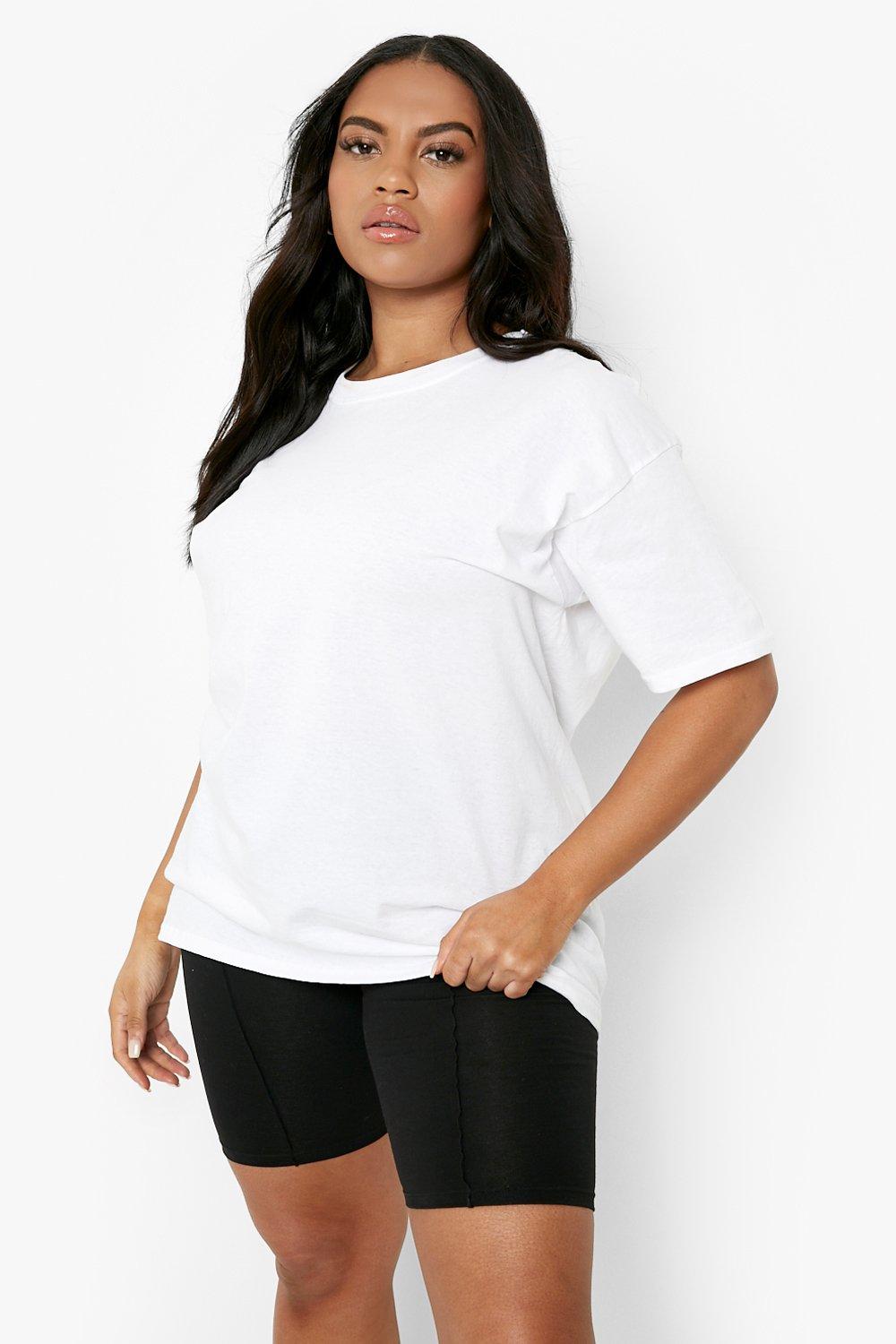 white printed t shirt women's